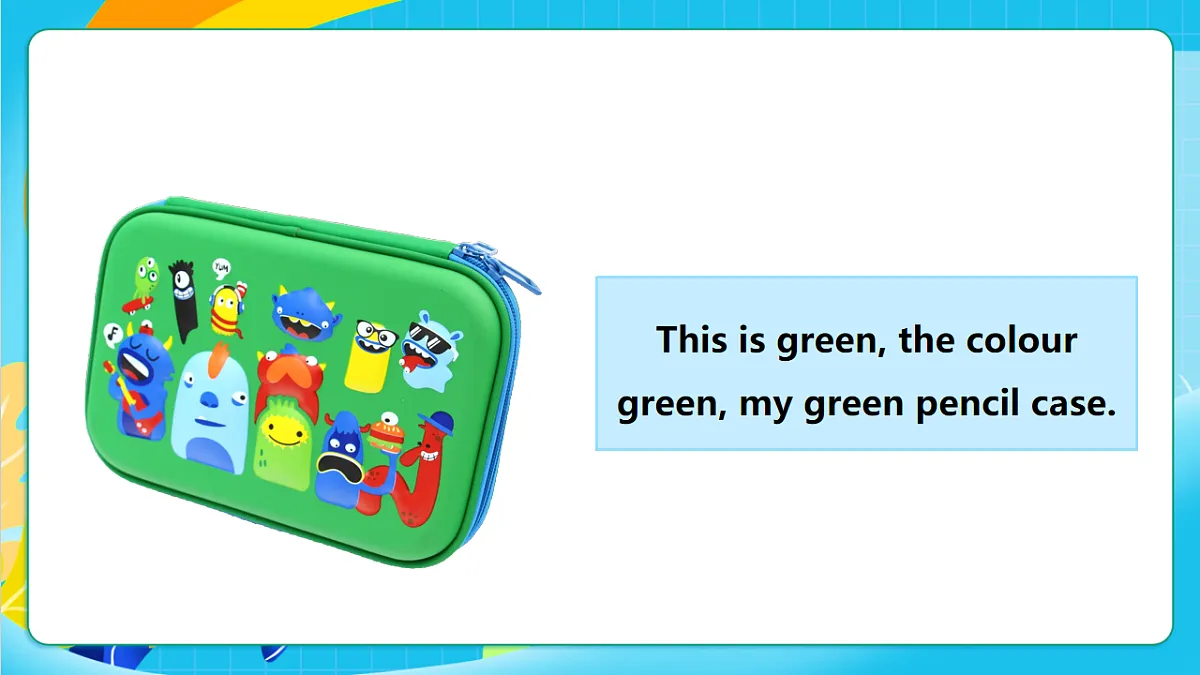 粤教沪外教版三上 Unit 4 《My tidy bag》Lesson 2 What colour is it？课件第8页
