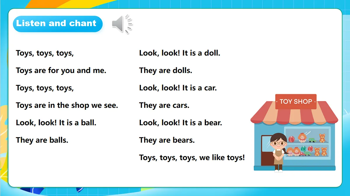 粤教沪外版英语三年级上册Unit 5《 Our toys 》 Lesson 1 Welcome to my toy shop 课件第5页