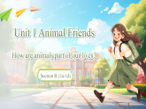 人教版初中英語七年級下冊Unit1 Animal Friends Section B（1a-1d) 課件+教案