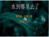 教科版小学科学三年级上册2.1《水到哪里去了》课件