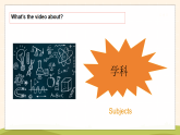 Unit1 Our School Subjects lead-in & cartoon time（课件）-2025-2026学年译林版（三起）（2025）英语四年级上册
