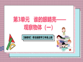 【新教材】青岛版数学三年级上册第3单元谁的眼睛亮——观察物体（一）课件