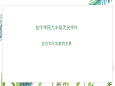 部编版九年级下册历史走向和平发展的世界复习课件
