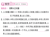 初中地理新人教版八年级上册第一章第二节 人口作业课件（含答案）（2025秋）
