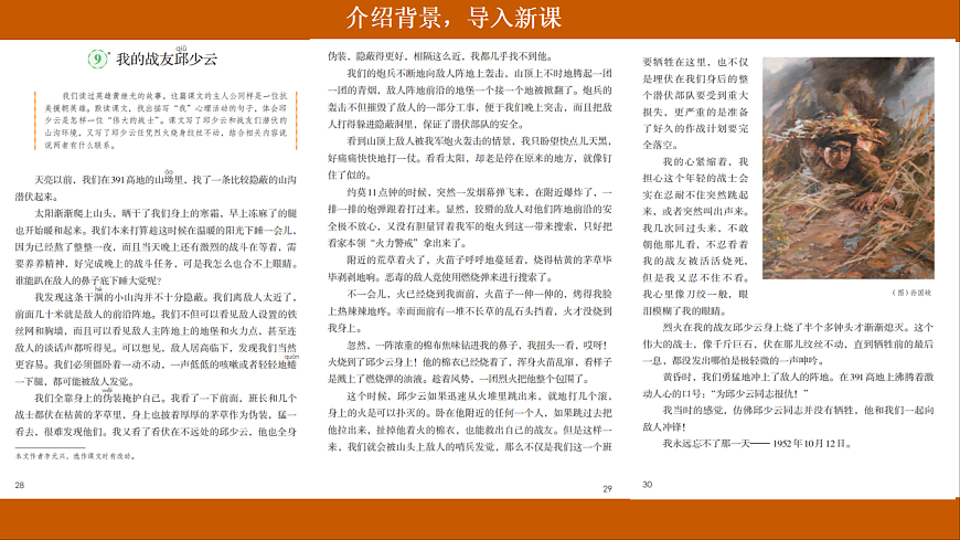 【核心素养目标】部编版小学语文六上9《我的战友邱少云》课件第5页