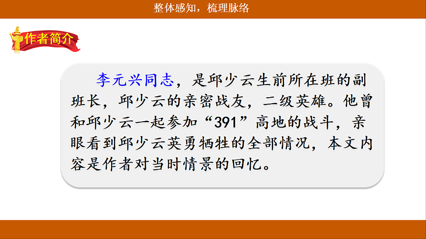 【核心素养目标】部编版小学语文六上9《我的战友邱少云》课件第6页