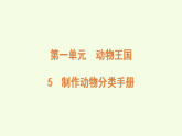 青島版（六三制）小學(xué)科學(xué)三年級(jí)上冊(cè) 5 制作動(dòng)物分類手冊(cè)（課件）