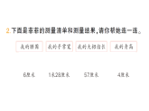小學(xué)數(shù)學(xué)新人教版二年級上冊身體上的尺子第1課時　身體上的長度作業(yè)課件（含答案）（2025秋新版）