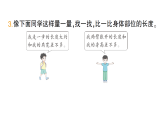 小學(xué)數(shù)學(xué)新人教版二年級上冊身體上的尺子第1課時　身體上的長度作業(yè)課件（含答案）（2025秋新版）