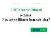 人教版（2024）英语八年级上册 Unit 3  Same or Different？ Section A（1a-1e）（第1课时）（课件)
