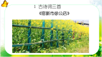 人教部编版 (五四制)四年级下册宿新市徐公店说课课件ppt