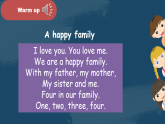 冀教版（三起）小学英语三年级上册Unit6 My family Lesson 3 A happy family课件