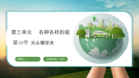 小学科学冀人版（2024）三年级上册（2024）第三单元 各种各样的能10 光从哪里来评课课件ppt