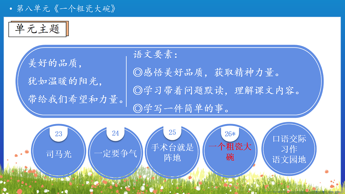 【任务型备课】统编版三年级上册-26. 一个粗瓷大碗（课件）第5页