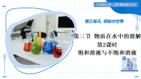 鲁教版(2024)九年级上册(2024)物质在水中的溶解教学课件ppt