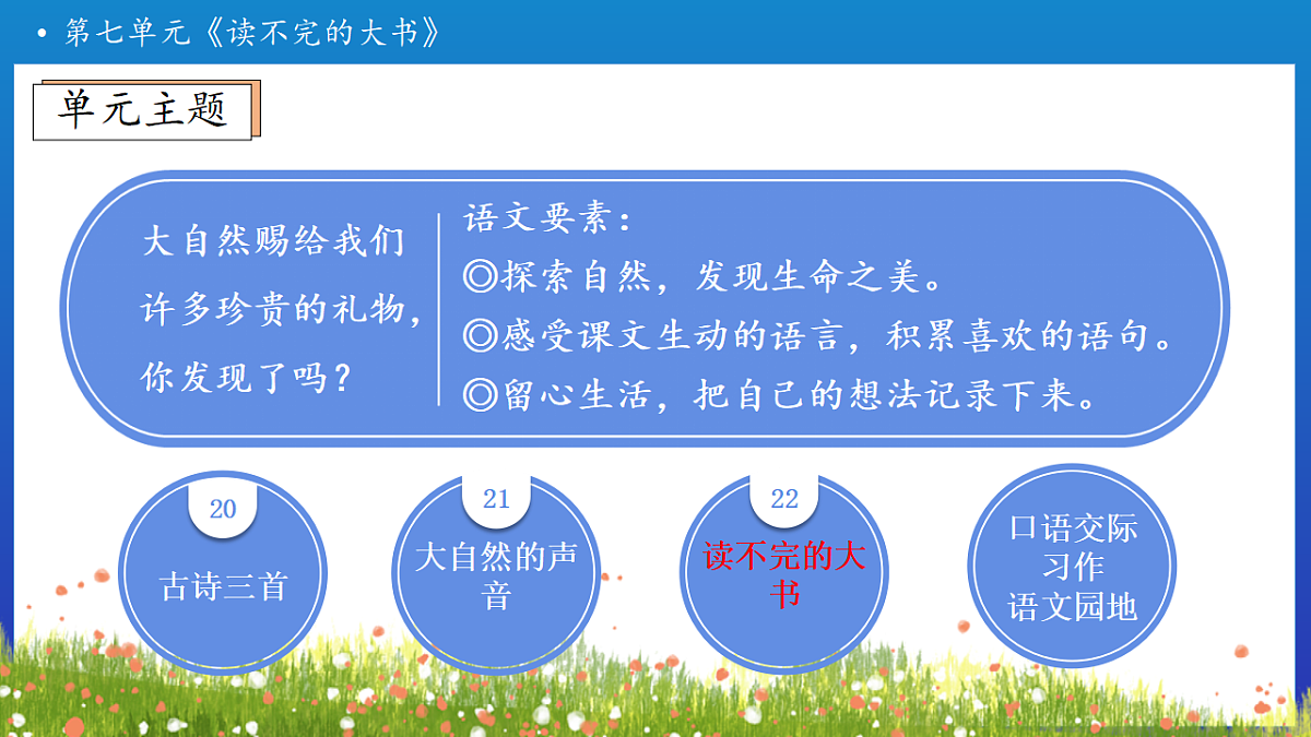 【任务型备课】统编版三年级上册-22. 读不完的大书（第1课时）（课件）第4页