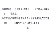 小学数学新西师版三年级数学上册第六单元1第一课时 线段、射线与直线作业课件（2025秋）