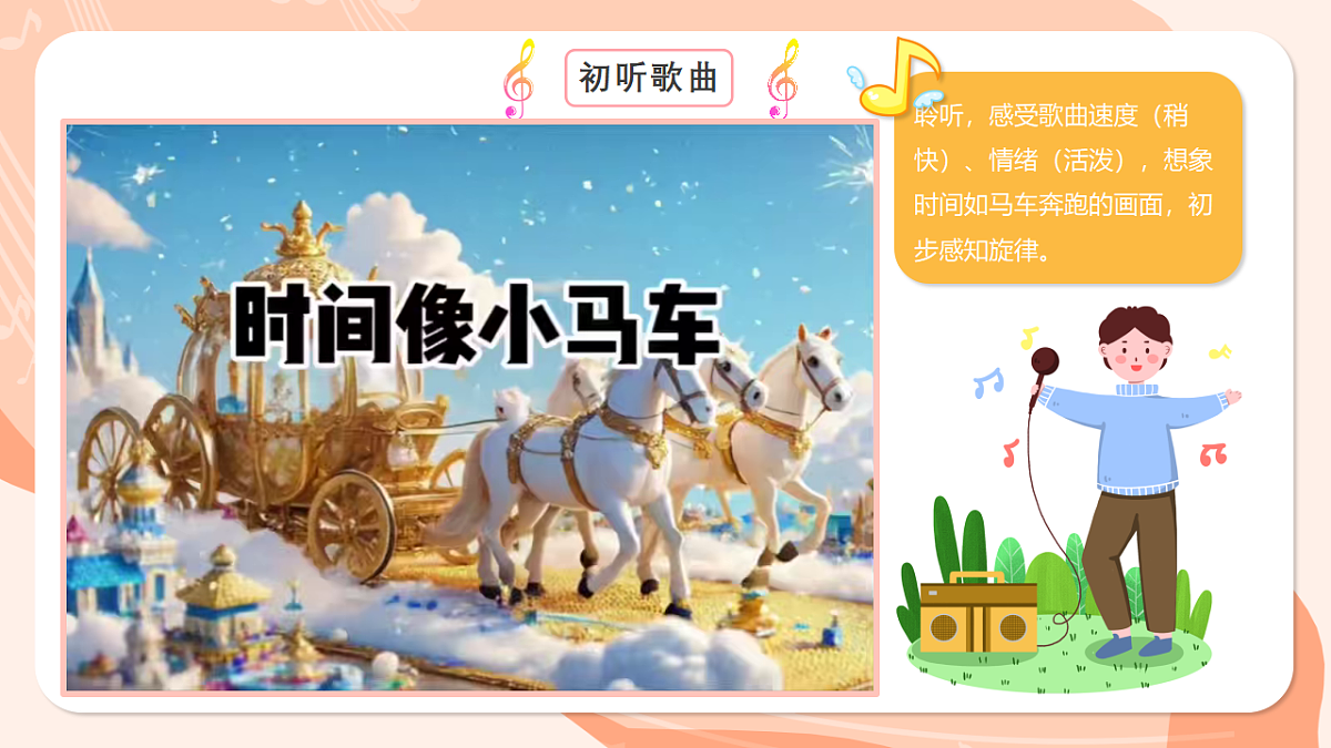 湘艺版小学音乐二年级上册第四课《时间像小马车》课件第7页