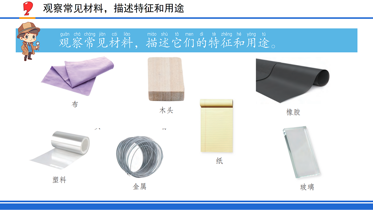 1. 认识常见材料（课件）2025-2026学年苏教版小学科学二年级上册第4页