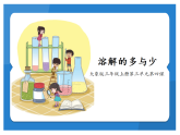 大象版科学三年级上册第三单元第4课溶解的多与少教学课件