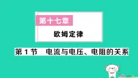 初中物理人教版(2024)九年级全册欧姆定律作业课件ppt