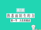 2025八年级物理上册第六章熟悉而陌生的力第一节力及其描述作业课件新版沪科版（含答案）