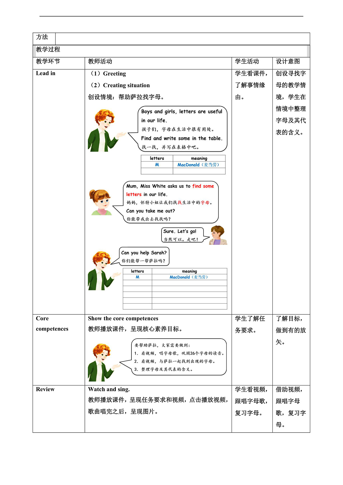 人教版PEP 2A Unit 1 Fun numbers and letters Lesson 4 教案第2页