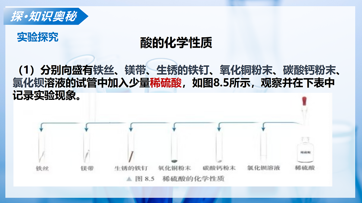 课题2 认识酸、碱、盐的性质和应用 第1课时（教学课件）化学沪科版五四学制2024九年级全一册第7页