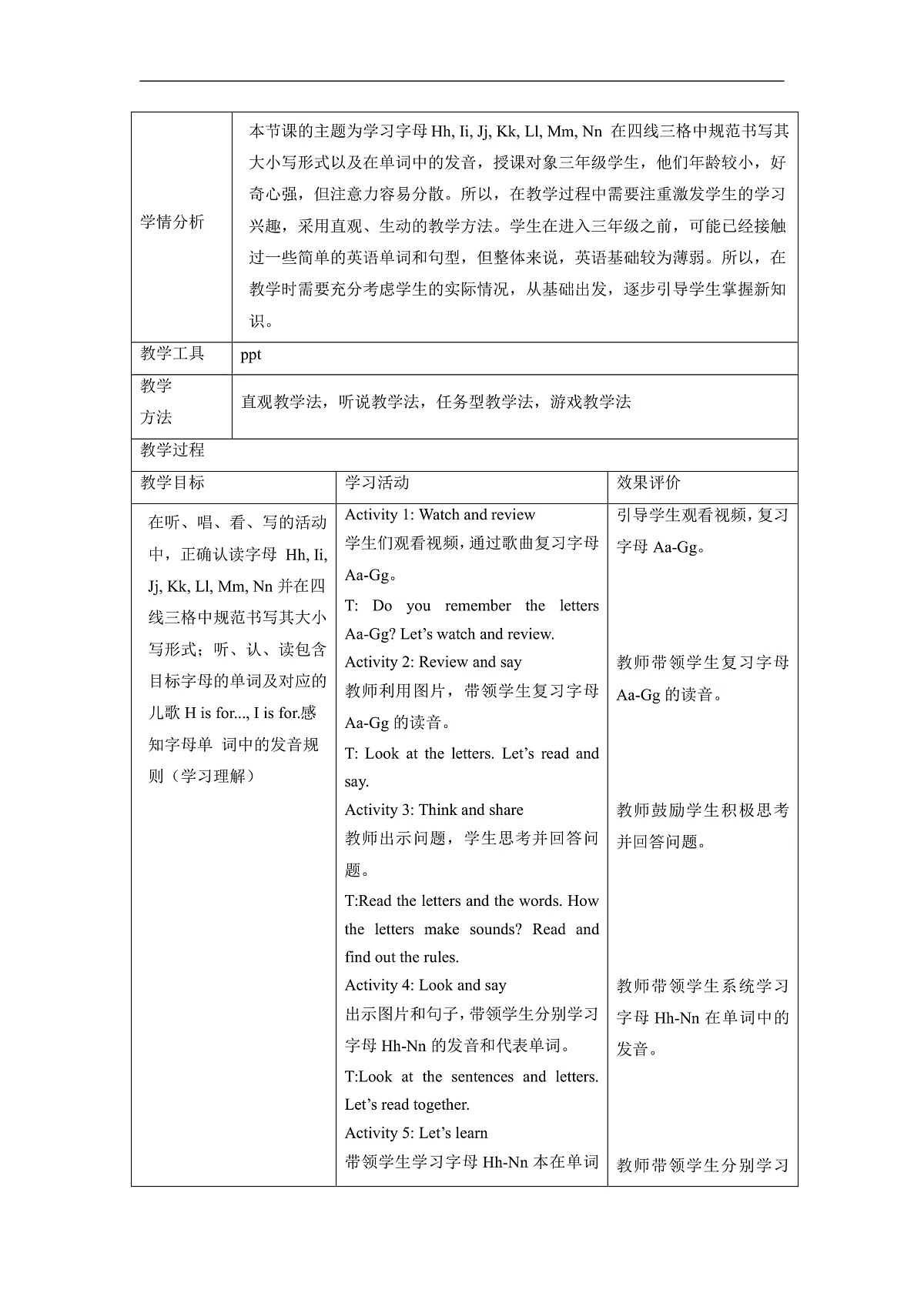【教学评一体化】Unit 2 Are you Wu Chen Lesson 2 Part A Let’s learn 教学设计第2页