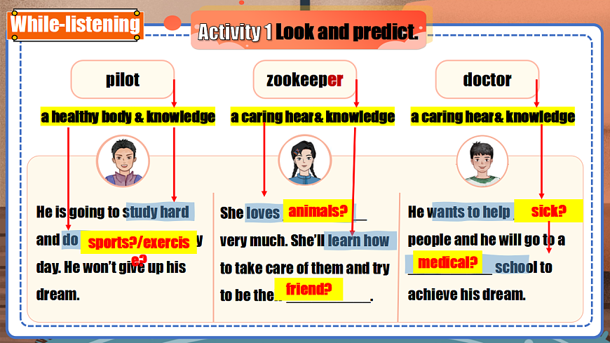 新八上Unit1 L6 第8页