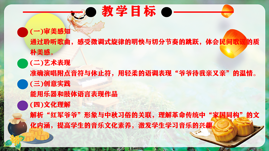 【新教材】人教版音乐二年级上册-《爷爷为我打月饼》-课件第3页