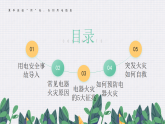 綠色簡約風(fēng)夏季用電安全 課件