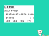 2025七年级生物上册第二单元多种多样的生物第一章藻类与植物的类群第二节种子植物作业课件新版新人教版（含答案）