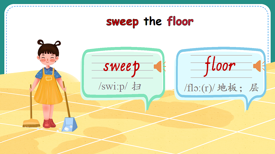 Lesson 3 I can sweep the floor第5页