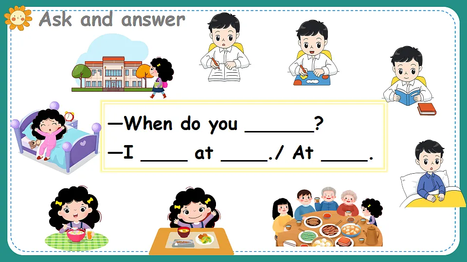 Lesson 2 She has breakfast at 7：40 a.m第3页
