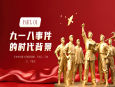 紅色簡約風勿忘國恥銘記歷史課件