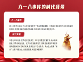 紅色簡約風勿忘國恥銘記歷史課件