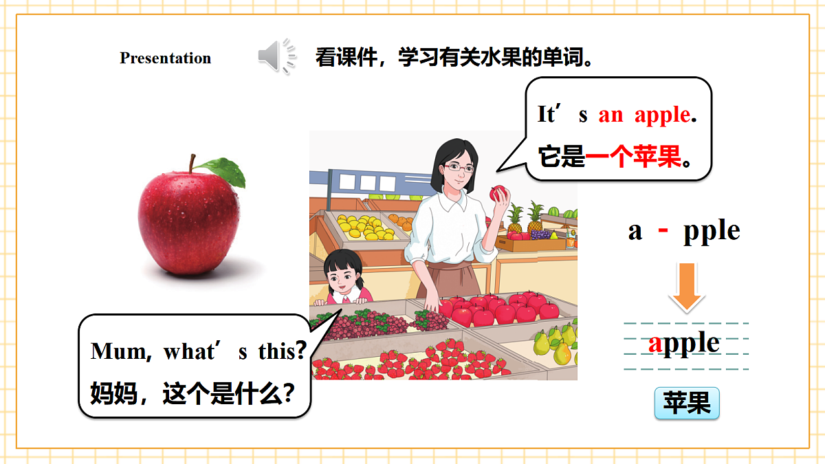 人教大同版 3B Unit 1 All about fruit Lesson 1 课件第6页