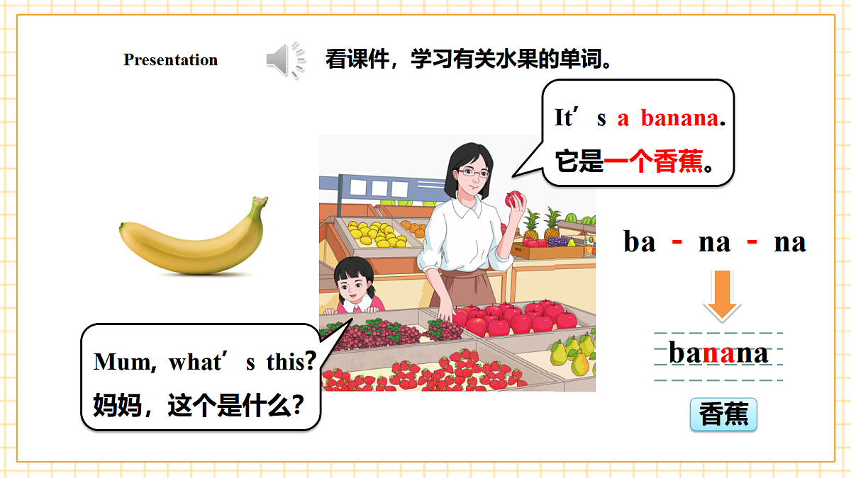 人教大同版 3B Unit 1 All about fruit Lesson 1 课件第7页