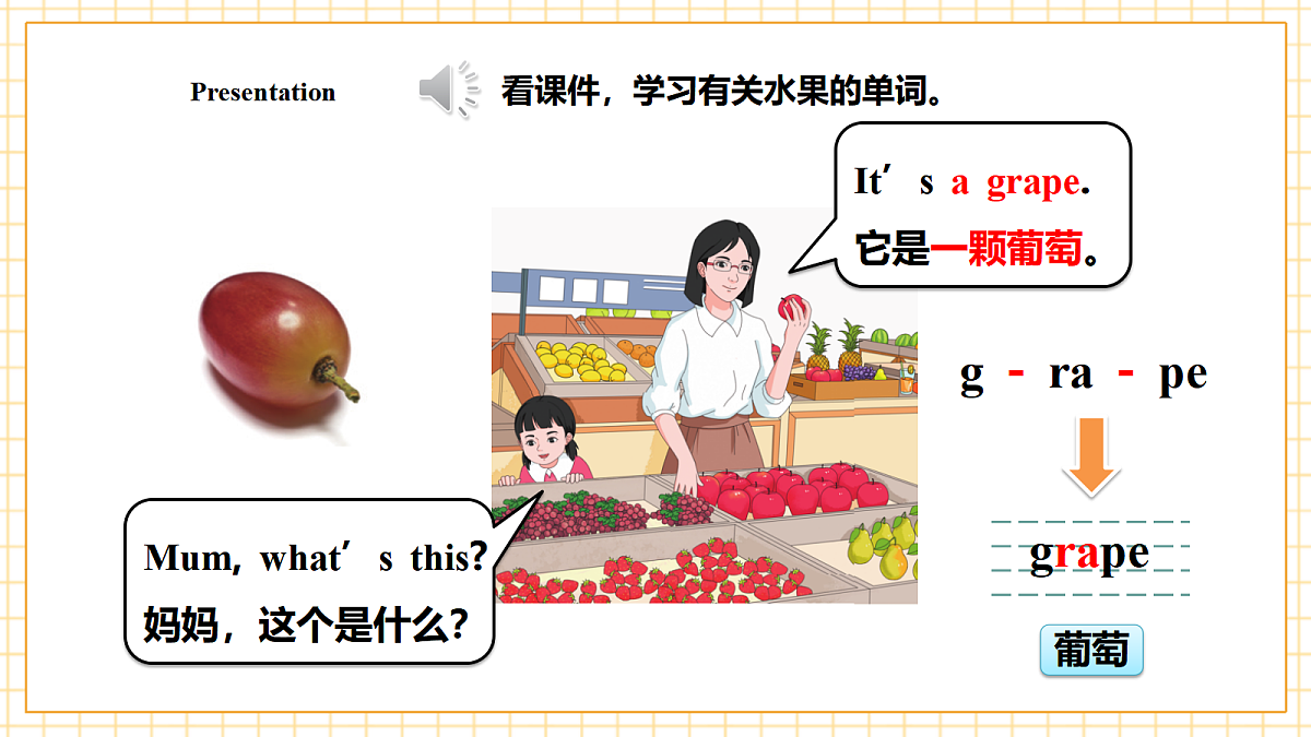 人教大同版 3B Unit 1 All about fruit Lesson 1 课件第8页