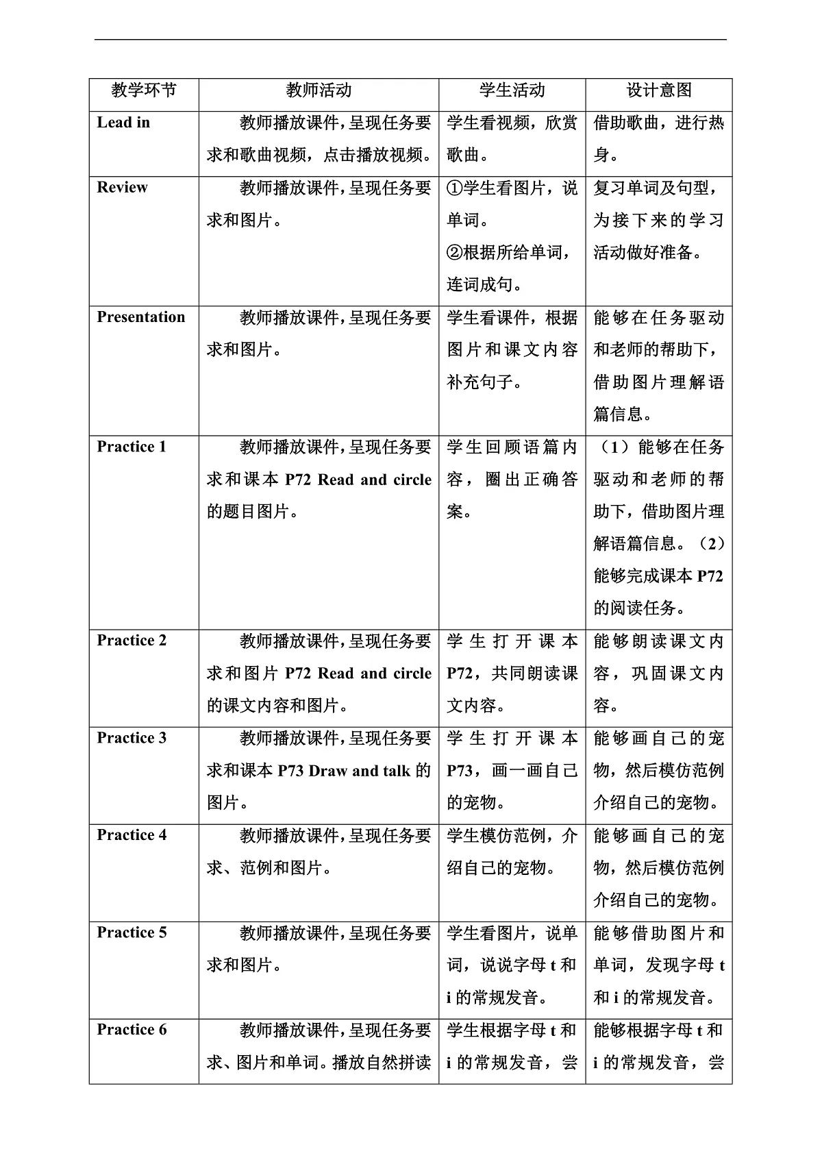 人教大同版 3B Unit 6 Our pets Lesson 4 教案第2页