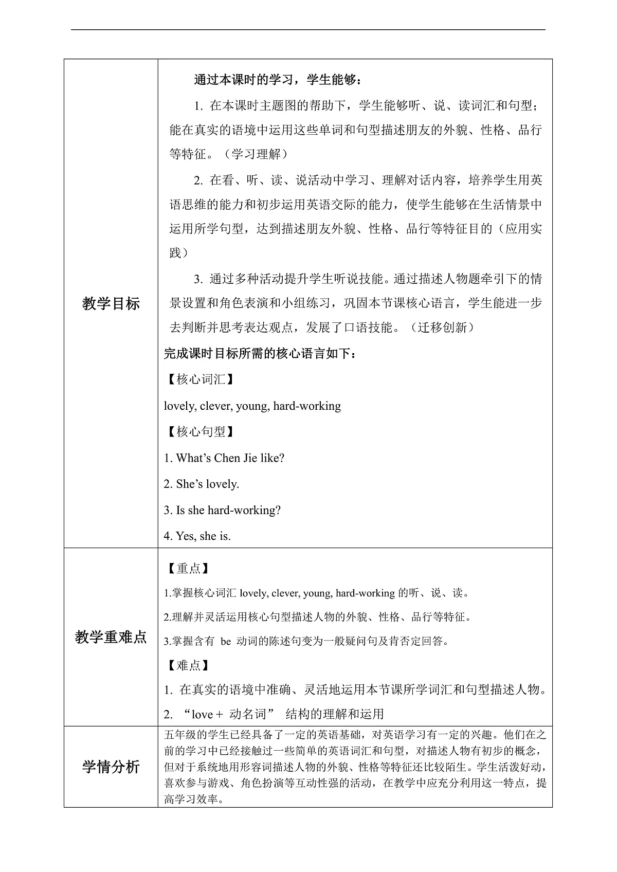 Unit 1 第2课时 Part A Let’s learn&Read, write and say(教学设计)第2页