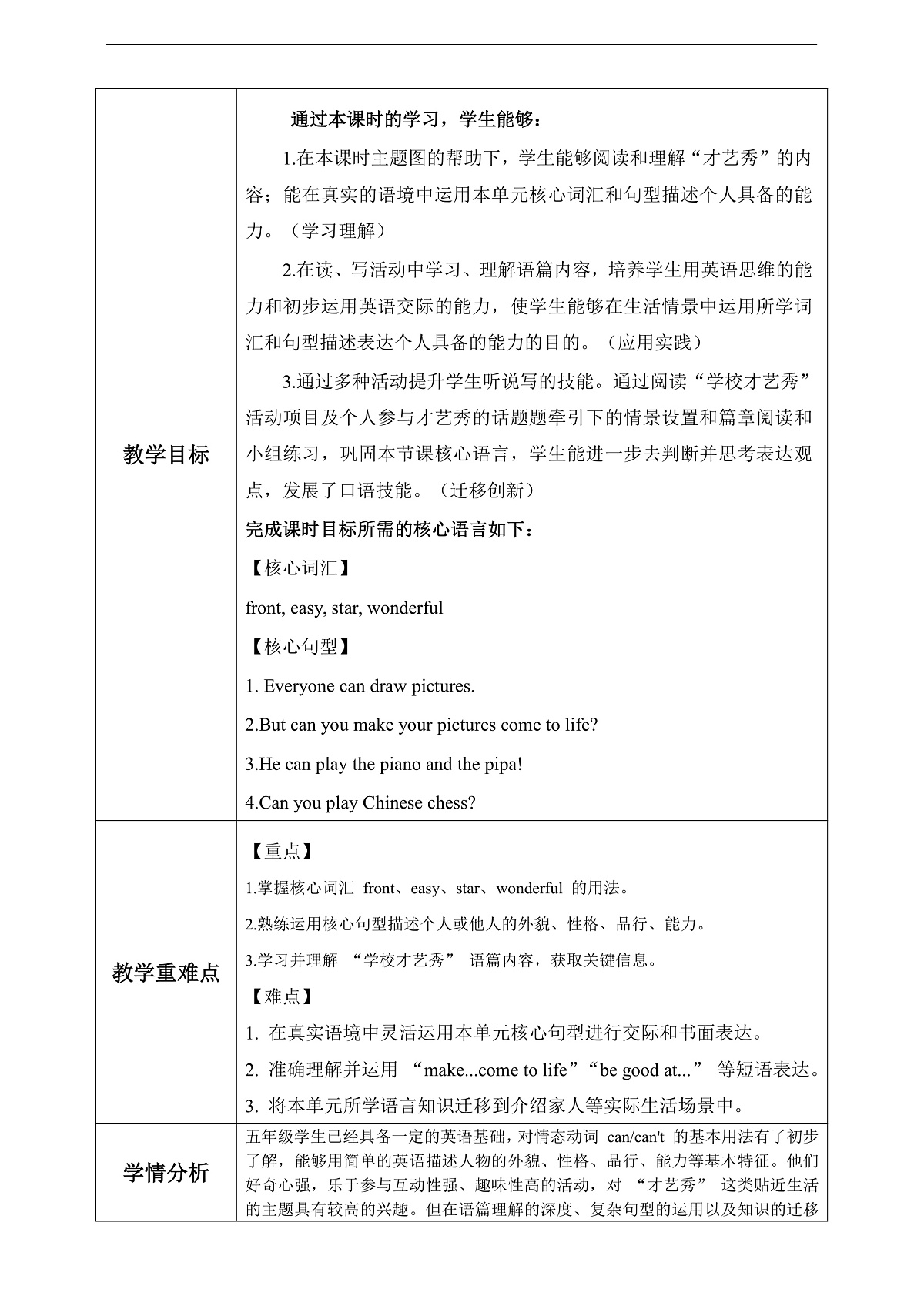 Unit 1 第6课时 Part B Read and write&Part C(教学设计)第2页