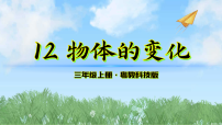 粤教粤科版（2024）三年级上册（2024）第12课 物体的变化备课课件ppt