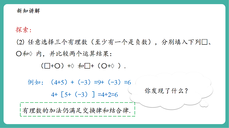1.6.2有理数加法的运算律第7页