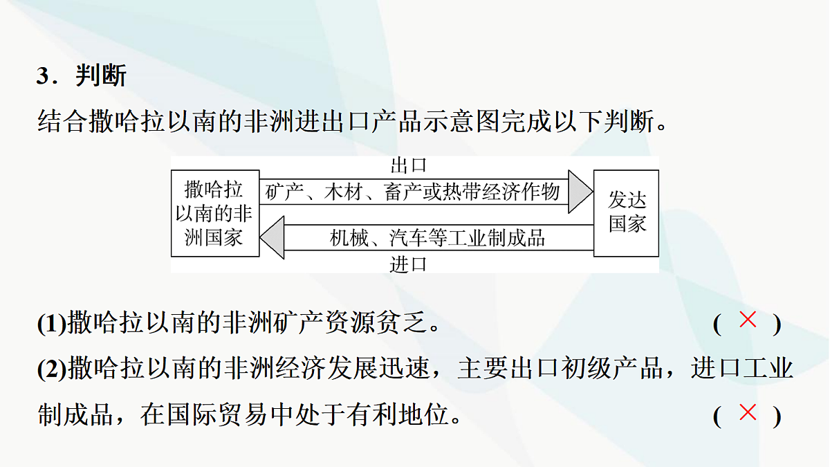 中考地理复习第七章第二讲撒哈拉以南的非洲欧洲西部极地地区课件第6页