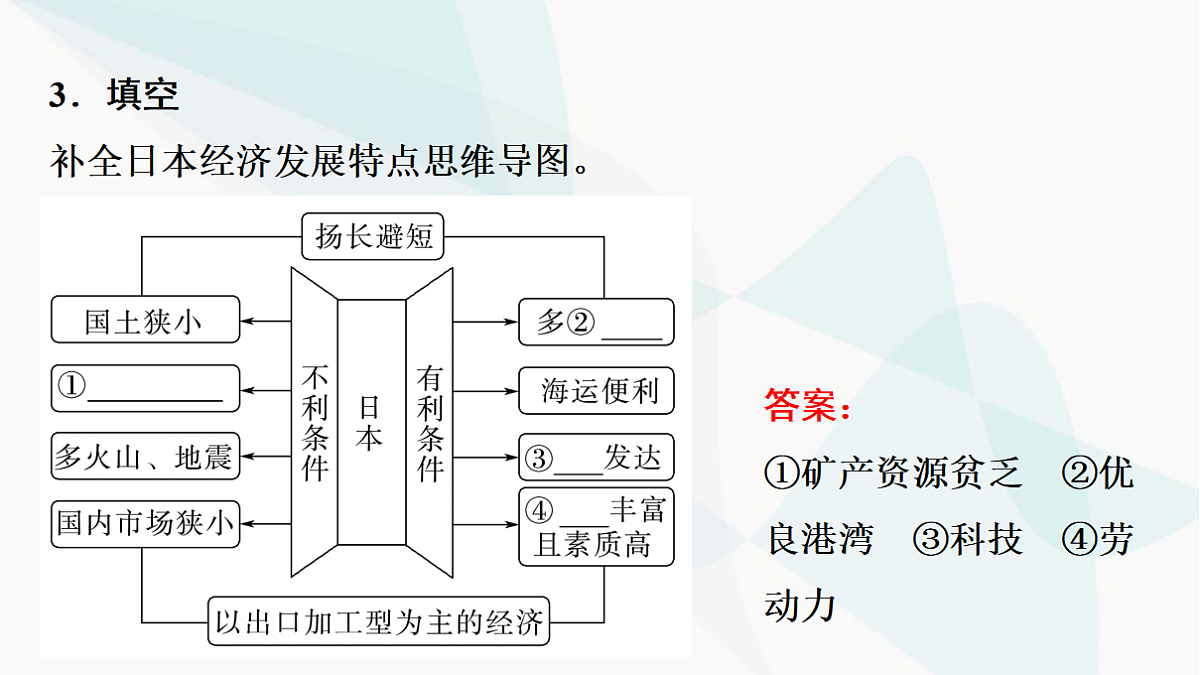 中考地理复习第八章第一讲日本俄罗斯印度课件第5页