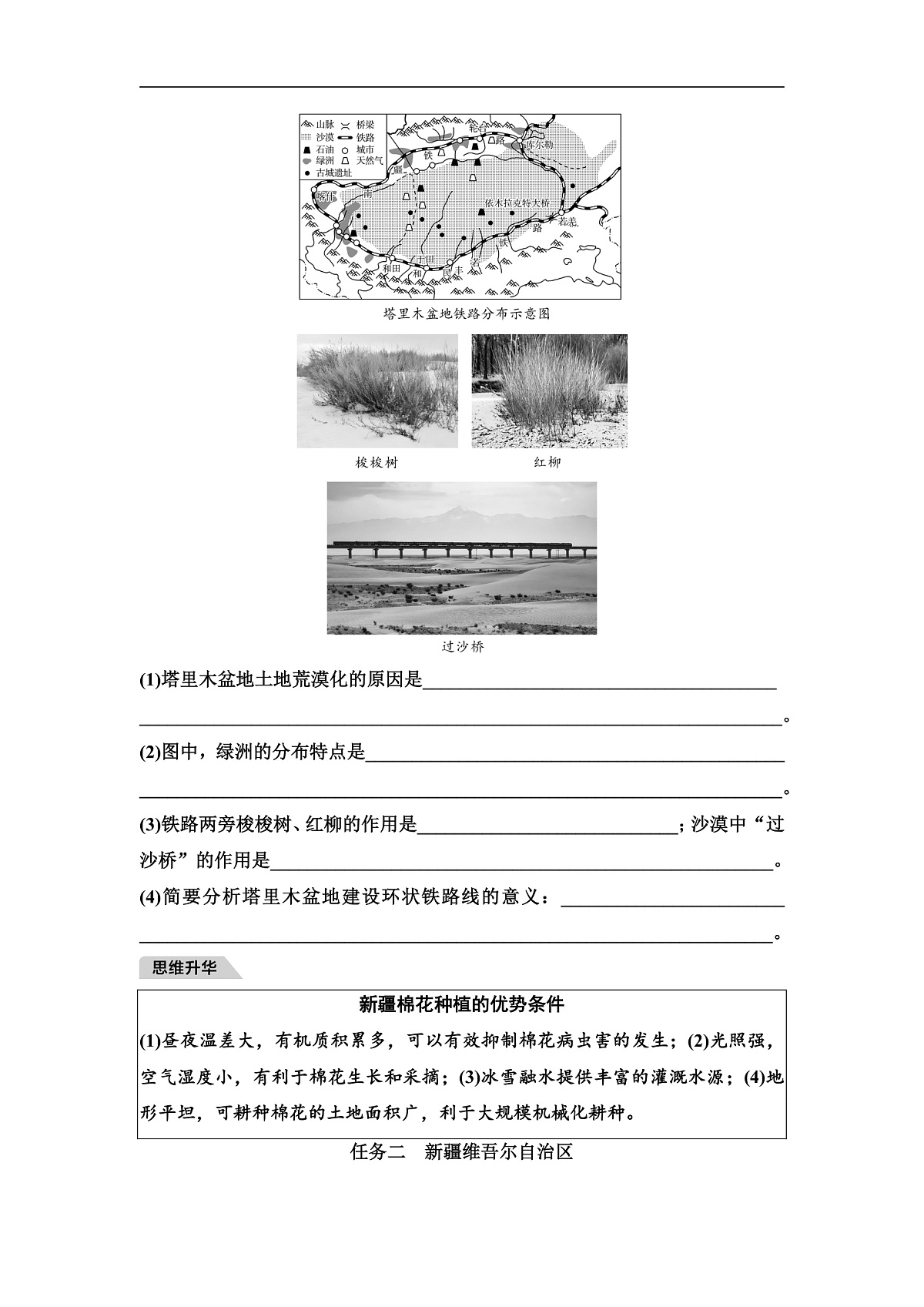 中考地理复习第十七章西北地区学案第3页