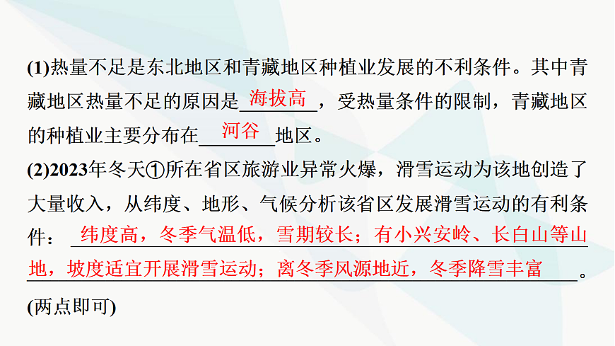 中考地理复习主题串讲5自然环境对农业发展的影响课件第8页