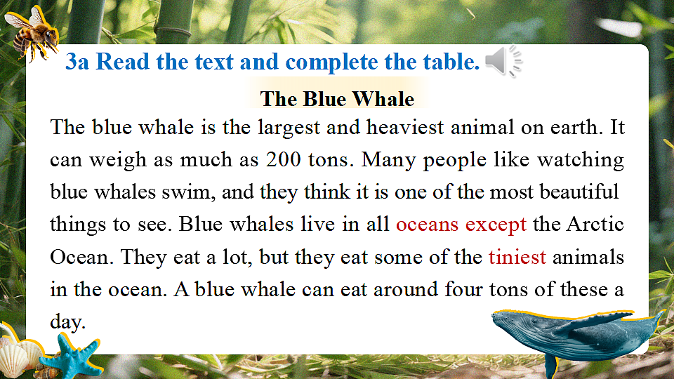 Unit 4 Amazing Plants and Animals（第5课时）Section B 3a-3c第5页